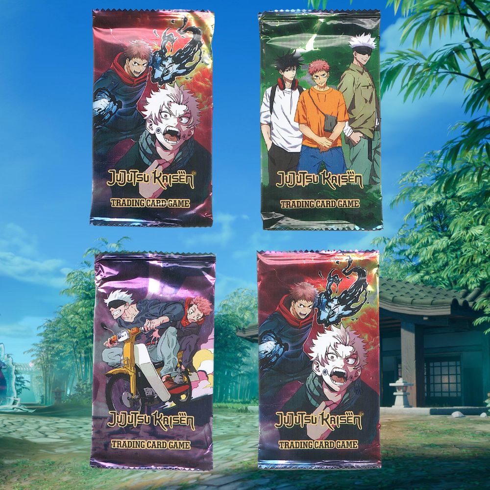 Jujutsu Kaisen Anime TCG Card Game English Version Rare Collectibles Kids Gift Toy Holo Lamination - JJK Cards - 4 Pack