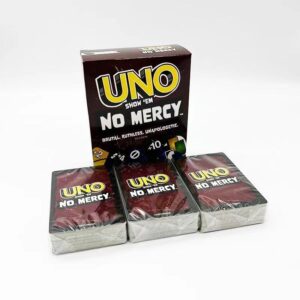 UNO Show ‘em No Mercy Card Game Family Parties and Travel with Extra Cards - Uno No Mercy 168 Cards