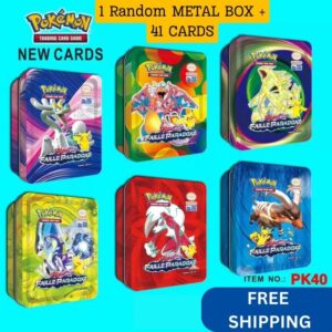 Pokemon TCG Trading Card Game Mini Tin - Randomly Assigned - Premium Quality Gift For Kids PK40v1