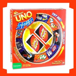 UNO Spin Card Board Game For Family Party Game Ages 6+ Boy child Girl Toy Gift