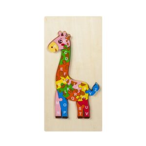 Montessori 3D Large Wooden Puzzle Educational Smart Toy Children Assortment Animal Collection Dinosaur Lion Giraffe Random