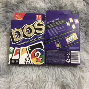 Mattel Games Uno DOS  Board Game 110 Cards